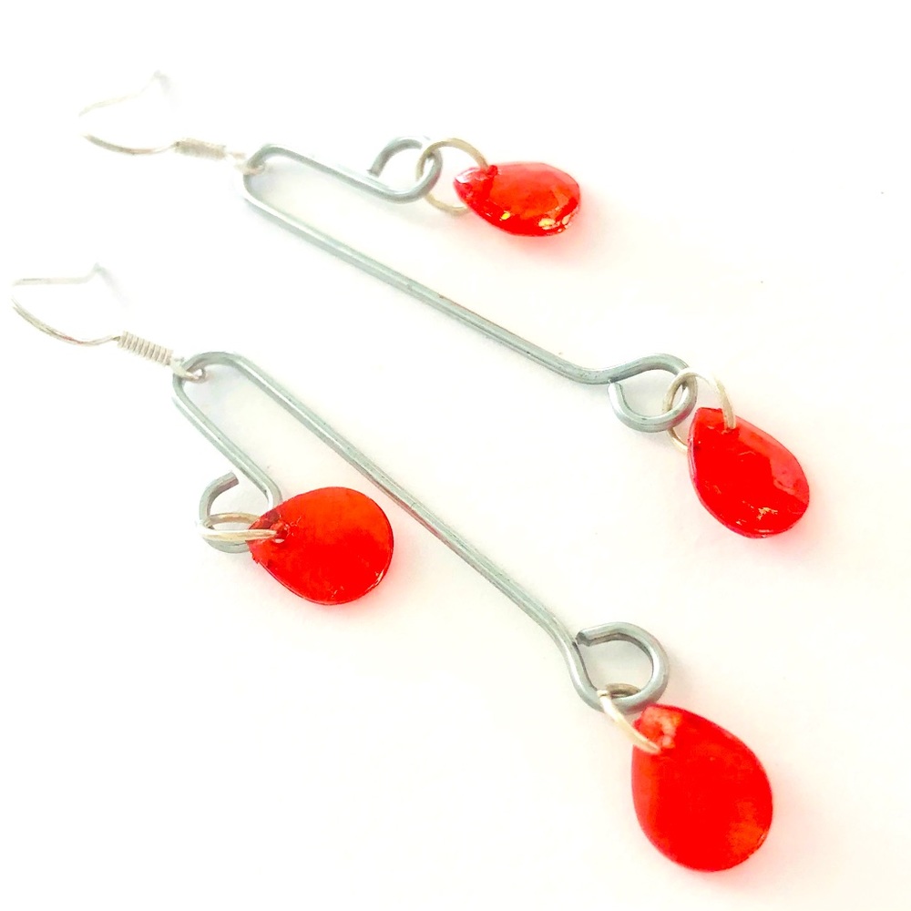 ⭐️ 5 for $25 ⭐️ “Heart of Steel” earrings - NEW and in new packaging